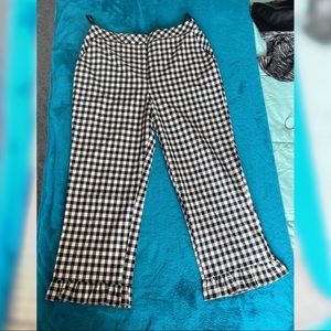 Topshop black and white pants size EU40.